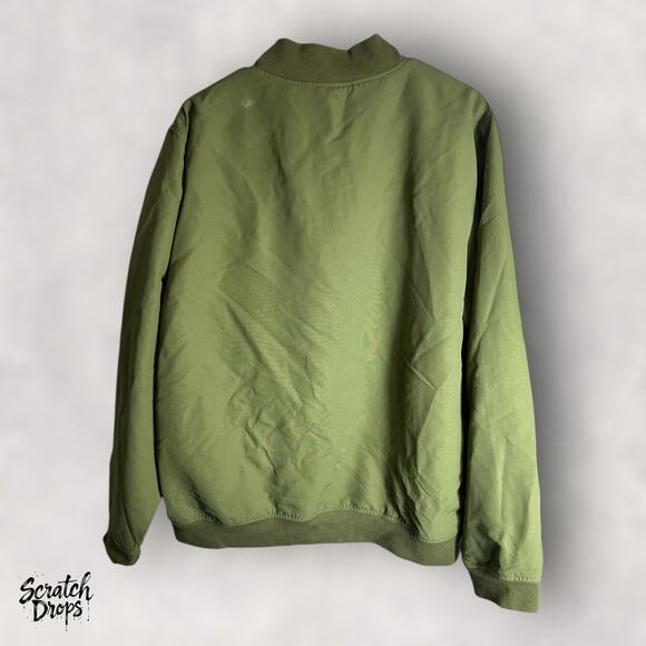 Levis Strauss Men's Green Bomber Jacket XL Casual Outerwear Size Extra Large - Picture 4 of 4